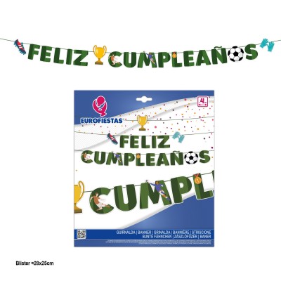 GUIRNALDA FELIZ CUMPLE FUTBOL