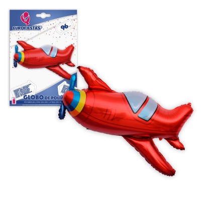 GLOBO FOIL AVION ROJO 96 CM