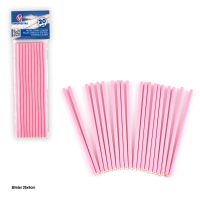 PAJITAS *20 ROSAS LISAS