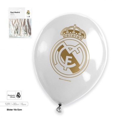 GLOBO LATEX REAL MADRID 6 UND