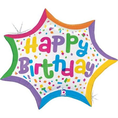 GLOBO FOIL HAPPY BIRTHDAY 27'
