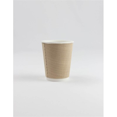 VASO KRAFT ONDULADO 8 OZ 25 UND