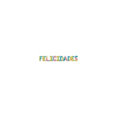 GUIRNALDA GLOBO ¨FELICIDADES¨ COLORES