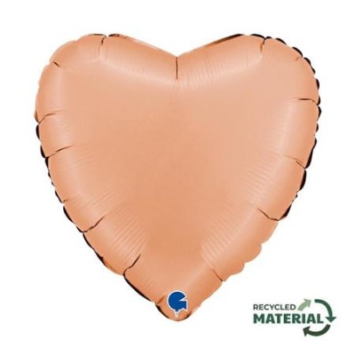 GLOBO CORAZON MELOCOTON 18'