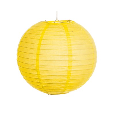 DECO FAROL PAPEL AMARILLO 25 CM
