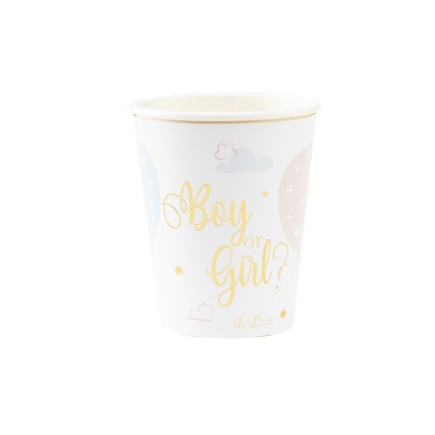 VASOS CARTON BOY OR GIRL 250 CC 8 UND