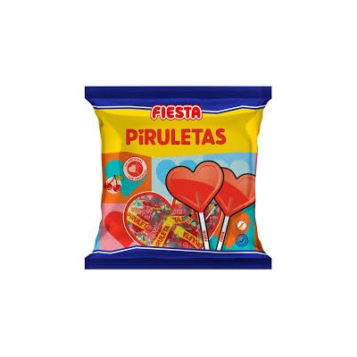 BOLSA PIRULETA CORAZON CEREZA 100 GR -KOJAK