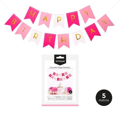 GUIRNALDA HAPPY BIRTHDAY ROSA 5 MTROS