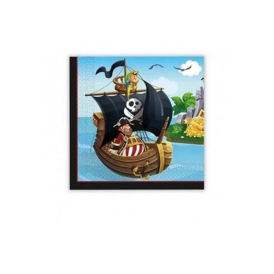 SERVILLETAS FIESTA PIRATA 20 UND 33 CM
