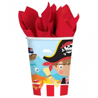 VASO CARTON PIRATA PARTY 8 UND