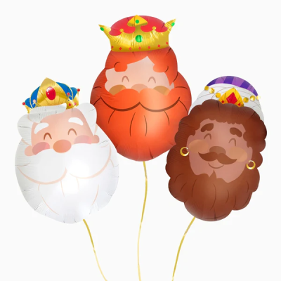 SET GLOBO REYES MAGOS 60 CM