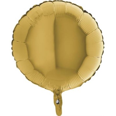 GLOBO FOIL CIRCULO ORO 18'
