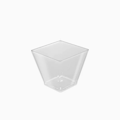 BOL CUADRADO FOOD TRANSP. 6 X 5.3 CM 5 UND