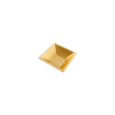 CUENCO REUTILIZABLE ORO METAL 12 CM 4 UND