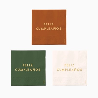 SERVILLETA PAPEL 33 CM FELIZ CUMPLE COLOR 20 UND