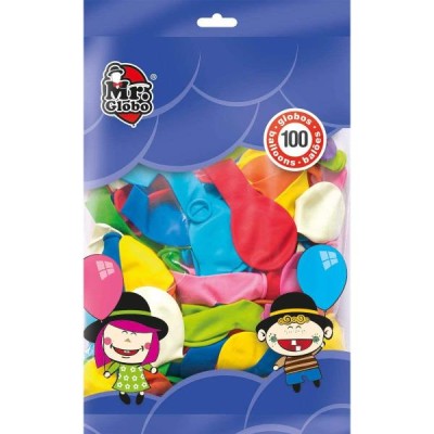 100 GLOBOS MIX 10P A80