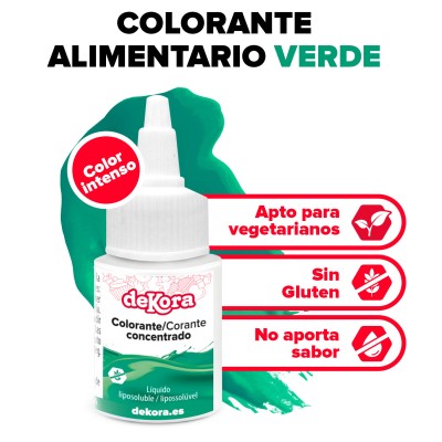 COLORANTE CONCENTRADO VERDE LIQ. LIPOSILUBLE 30ML