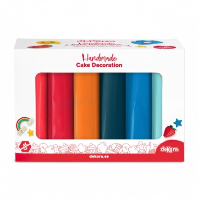 PACK FONDANT 6 COLORES MISIÓN ESPACIAL 600G
