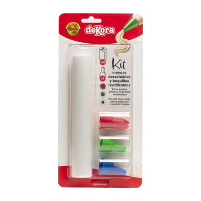 KIT 10 MANGAS DESECHABLES + 3 BOQUILLAS REUTILIZABLES