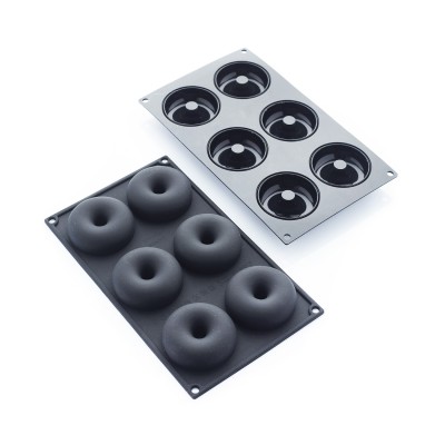 6 MOLDES DONUTS DIAM 75MM H30MM