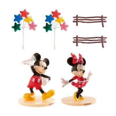 KIT TARTA MICKEY Y MINNIE 6 PIEZAS