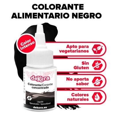 COLORANTE CONCENTRADO NEGRO LIQ. LIPOSILUBLE 30ML