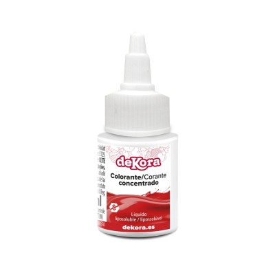 COLORANTE CONCENTRADO ROJO LIQ. LIPOSOLUBLE 30ML