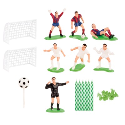 KIT PVC FÚTBOL CON 10 VELAS + BASES PARA TARTAS