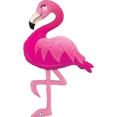 GLOBO FOIL FLAMENCO ROSA GRABO 44'