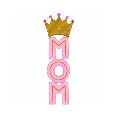 GLOBO GIGANTE ¨MOM¨ CORONA 6 PIES