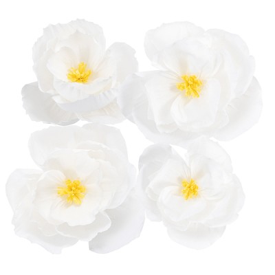 DECO PACK FLORES BLANCAS 4 UND 25/35 CM