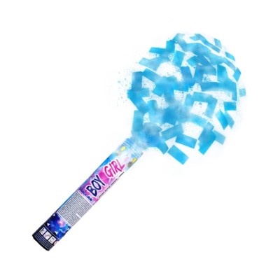 CAÑON REVELACION CONFETTI & SMOKE AZUL