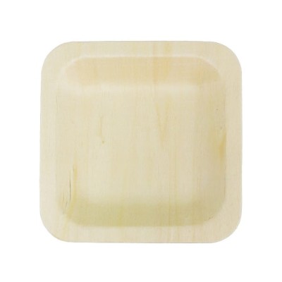 PLATO HONDO BAMBU 18 X 18 CM 6 UND