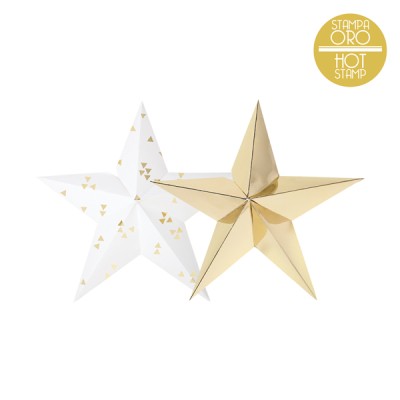 DECO ESTRELLAS PAPEL 2 UND 25 CM