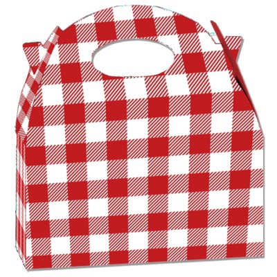 CAJITA CARTON PICNIC ROJO/BLANCO