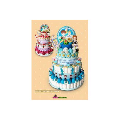 TARTA PEDESTAL COMUNION 6 PISOS