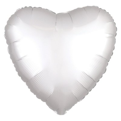 GLOBO CORAZON BLANCO SATIN 18'