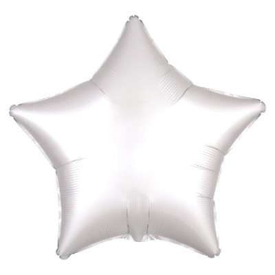 GLOBO ESTRELLA BLANCO SATIN 18'