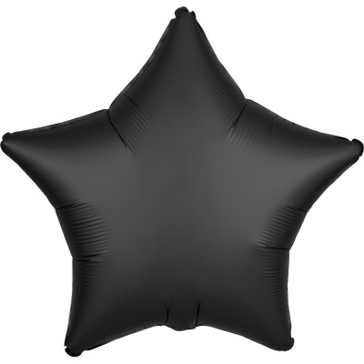 GLOBO ESTRELLA SATIN NEGRO 18'