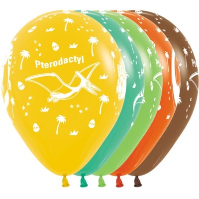 GLOBO LATEX DINOSAURIO 12 UND
