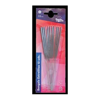 BLISTER 12 BENGALAS PALILLO 17 CM