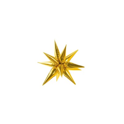 GLOBO FOIL STAR 3D ORO 95 CM
