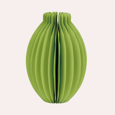 JARRON DE PAPEL VERDE 18 CM