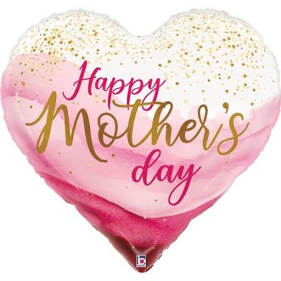 GLOBO CORAZON HAPPY MOTHER'S DAY 23'