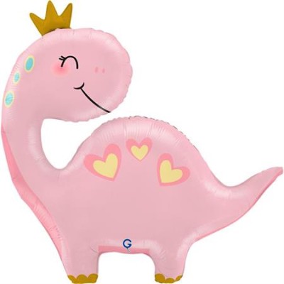 GLOBO DINOSAURIO ROSA 69 CM