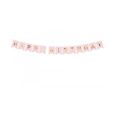 BANNER ROSA HAPPY BIRTHDAY 1.75 MT