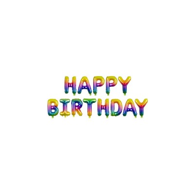 GLOBOS HAPPY BIRTHDAY MULTICOLOR