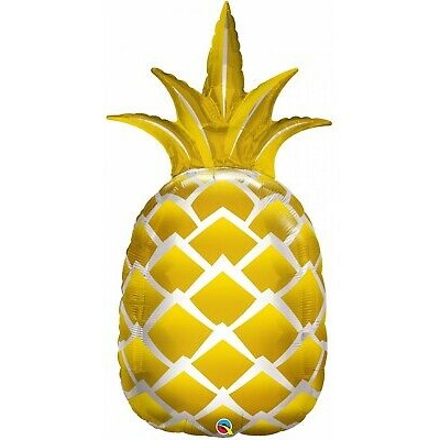GLOBO PIÑA FOIL ORO 44'