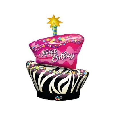 GLOBO TARTA HAPPY BIRTHDAY 41'