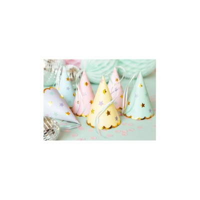 GORROS STDO ESTRELLAS COLORES PASTEL 6 UND
